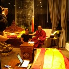 Erik Yeh, at an audience with H.E. Tsem Rinpoche in Kechara Forest Retreat.