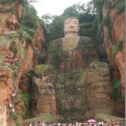 Big Buddha of Leshan (Maitreya Buddha) (232ft) Sichuan Province, China.
