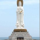 Avalokiteshvara Bodhisattva (Kuan Yin) statue (354ft) Hainan Province, China.